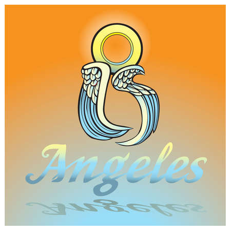 Los Angeles - big city of angels.のイラスト素材