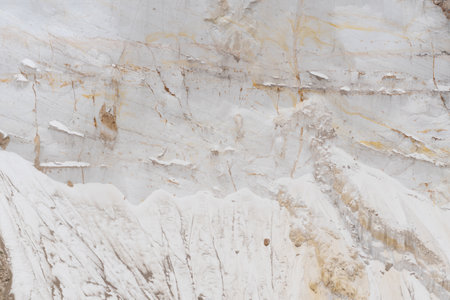 texture of fine white sand outsideの写真素材