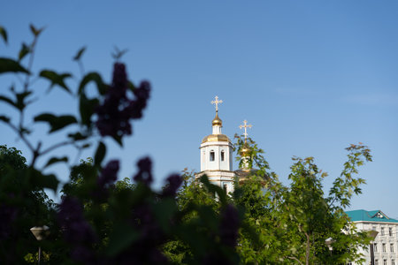 Church of the Nativity of the Blessed Virgin Mary in Yaroslavl, Russiaの写真素材