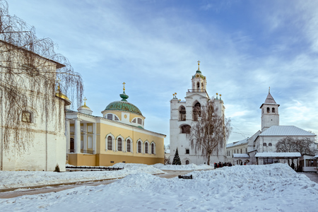 Belfry, Church of Yaroslavl Saints and Saviour Cathedral in the Spaso-Preobrazhensky (Holy Transfiguration) Monastery in Yaroslavl, Golden ring of Russiaのeditorial素材