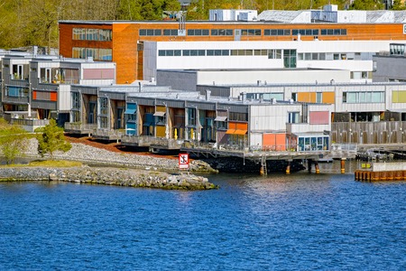 Triplex apartment, part of Gashaga Pier, one of the most exclusive family housing projects in Sweden designed in 2001 by Sandell Sandberg Architects.のeditorial素材