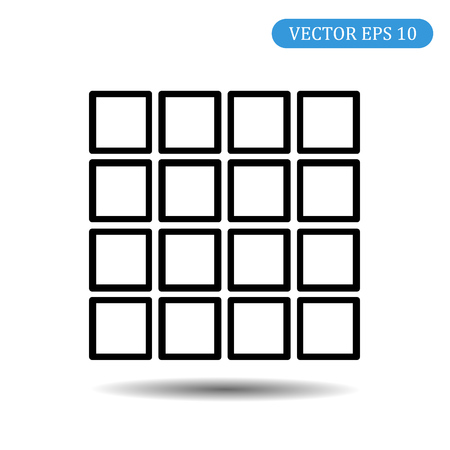 Menu icon flat style. Vector illustrationのイラスト素材