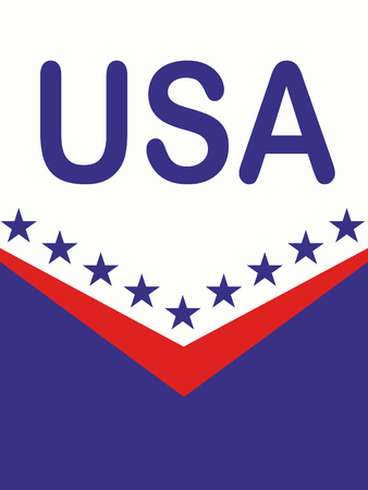 USA background. Vector illustrationのイラスト素材