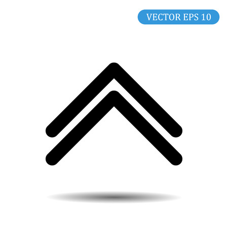 Double arrow up. Vector illustrationのイラスト素材