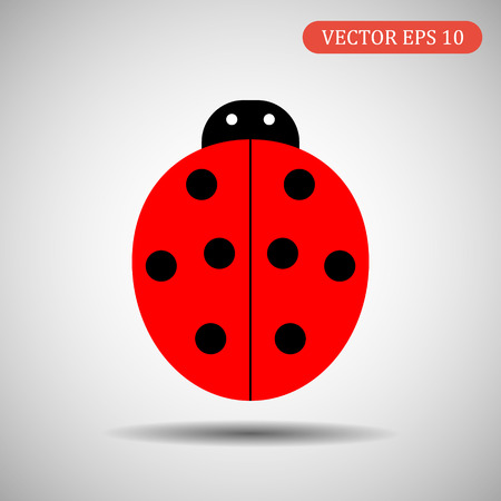 Ladybird icon.Vector illustrationのイラスト素材