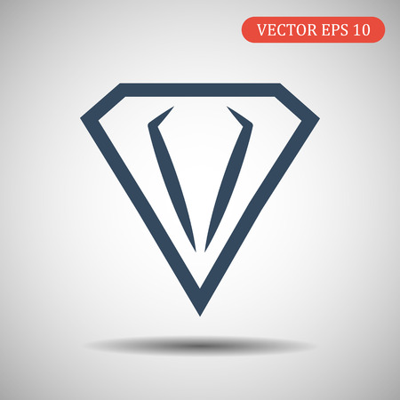 Diamond icon.Vector illustration in flat style.のイラスト素材