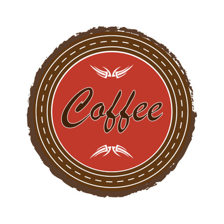 coffee emblem. vector illustrationのイラスト素材