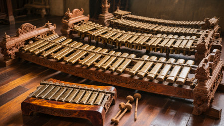 Xylophone in the Church of St. Catherine in Zagreb, Croatiaの素材