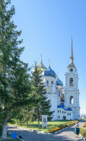 Bolkhov Orel region, Russia - August 15, 2015: Church of the Holy Trinity under a cloudless blue sky on a sunny summer dayのeditorial素材