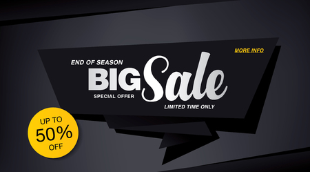 sale banner template designのイラスト素材