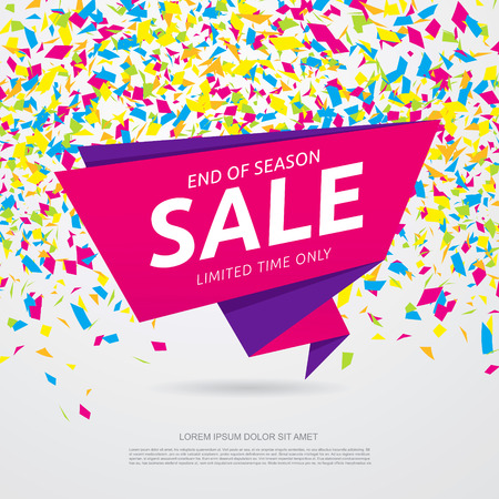 sale banner template designのイラスト素材