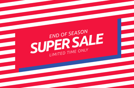 Super sale. Vector bannerのイラスト素材