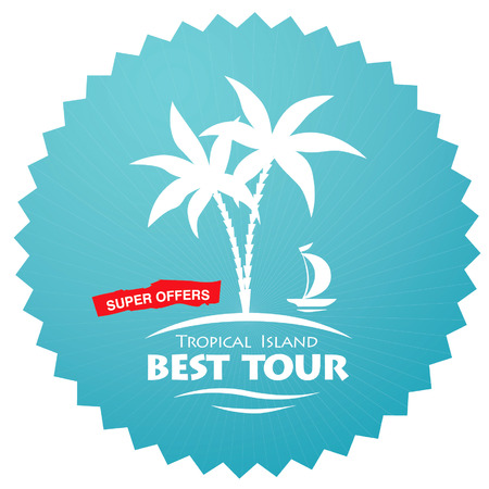 travel abstract vector logoのイラスト素材