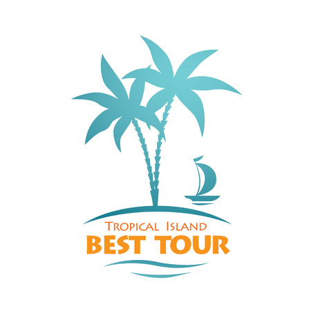 travel abstract vector logoのイラスト素材