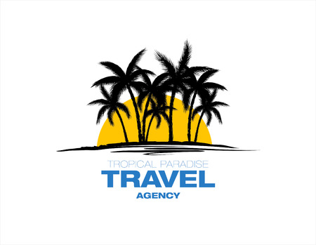 travel agency vector logoのイラスト素材