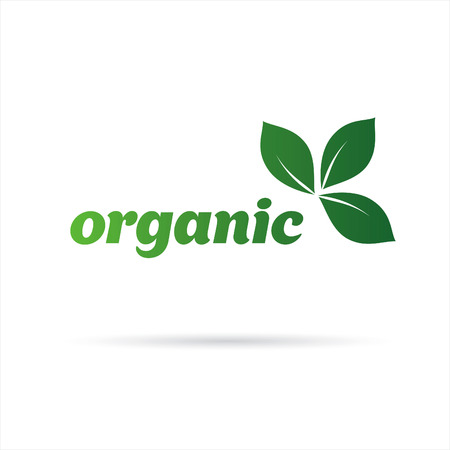 organic logo designのイラスト素材