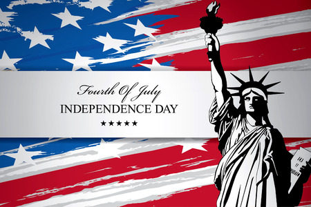 fourth of july independence dayのイラスト素材