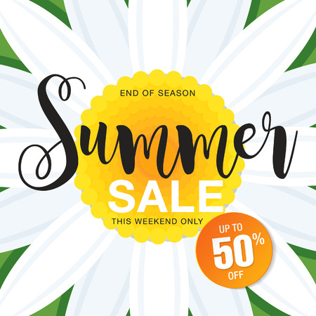 summer sale bannerのイラスト素材