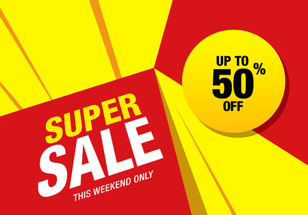 Super sale banner, poster. Sale background. Sale label.のイラスト素材
