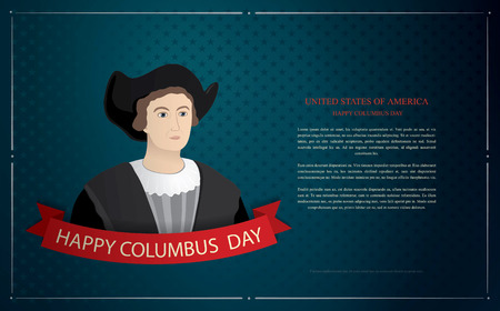 happy columbus dayのイラスト素材