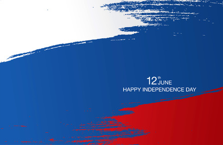 Twelfth of June. Independence day of Russian Federationのイラスト素材