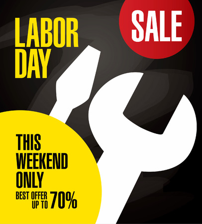 labor day saleのイラスト素材