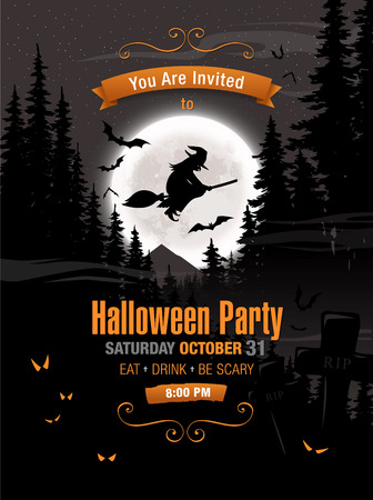 Halloween party. Vector illustrationのイラスト素材