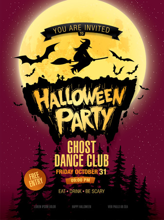 Halloween party. Vector illustrationのイラスト素材