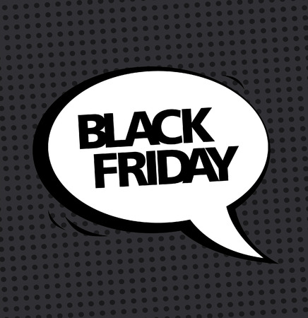 Black friday sale. Vector speech bubbleのイラスト素材