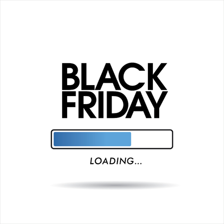 Black friday. Progress loading barのイラスト素材