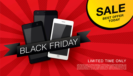 Black friday Sale bannerのイラスト素材