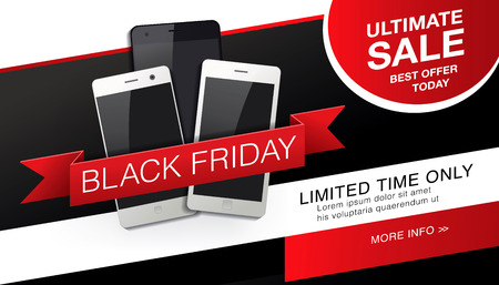 Black friday banner. Saleのイラスト素材