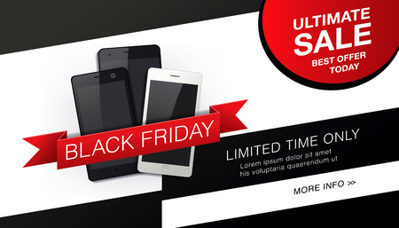 Black friday banner. Saleのイラスト素材