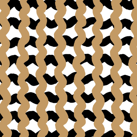 hand drawn horizontal stripes pattern backgroundのイラスト素材