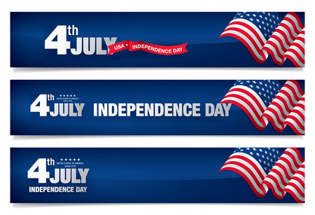 fourth of july independence dayのイラスト素材