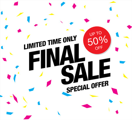 Final sale bannerのイラスト素材