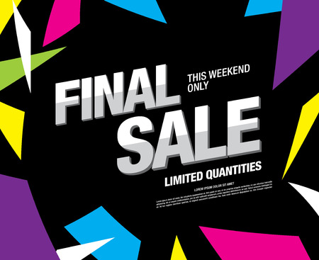 Final sale bannerのイラスト素材