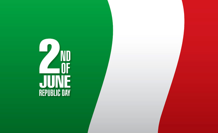 Italy. Second of June. Republic dayのイラスト素材