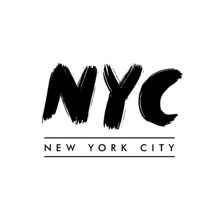New York City lettering. NYCのイラスト素材