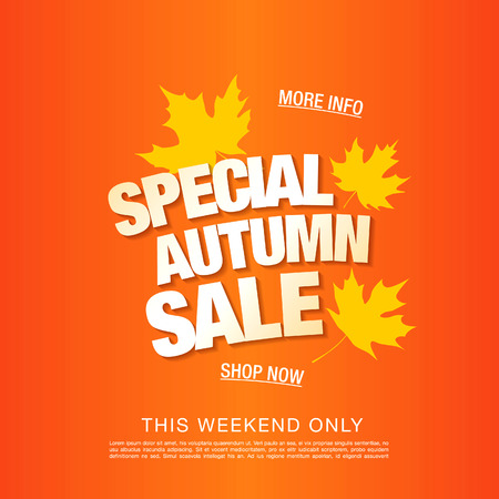 Autumn sale template bannerのイラスト素材