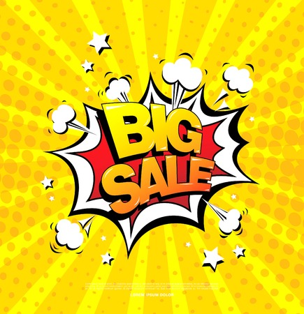 Big sale speech bubble designのイラスト素材