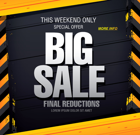 big sale template bannerのイラスト素材
