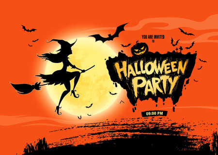 Happy Halloween. Halloween party. Vector illustrationのイラスト素材