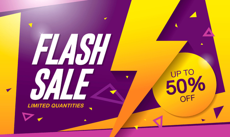 Flash sale banner template design