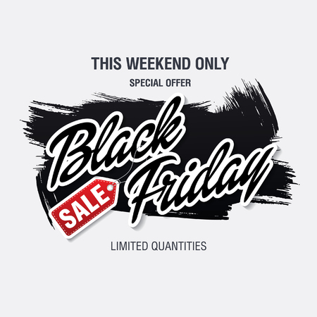 Black friday Sale bannerのイラスト素材