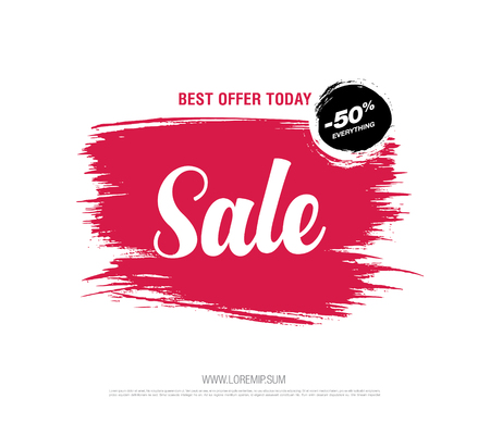 sale banner template designのイラスト素材