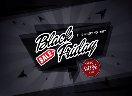 Black friday Sale bannerのイラスト素材