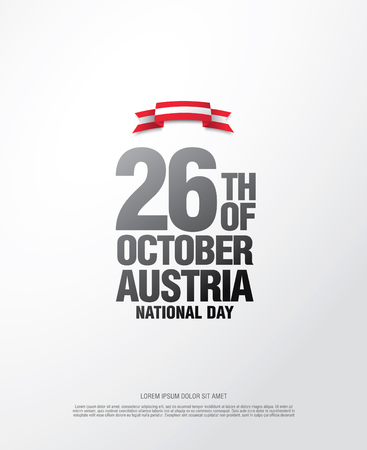 National day in Austria - October 26のイラスト素材
