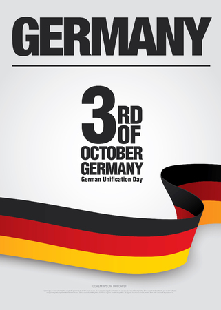 German Unification Day - October 3のイラスト素材