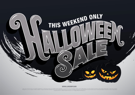 Halloween sale. Vector illustrationのイラスト素材